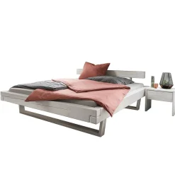 Balkenbett|Doppelbetten*Pharao24 Weißes Balkenbett Prozatura