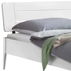 Doppelbetten|Massivholzbetten*Pharao24 Weißes Bett 140x200 cm Zonga