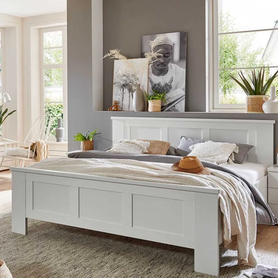 Pharao24 Weißes Doppelbett Tudana> Betten In Übergröße|Komfortbetten