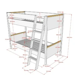 Pharao24 Weißes Etagenbett Vakuum><noscript><img width=