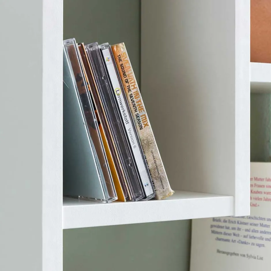 Hängeregale|Wohnzimmerregale*Pharao24 Weißes Hängeregal Salverna