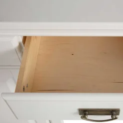 Massivholzmöbel|Küchenkommode*Pharao24 Weißes Sideboard Henjov