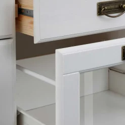 Massivholzmöbel|Küchenkommode*Pharao24 Weißes Sideboard Henjov