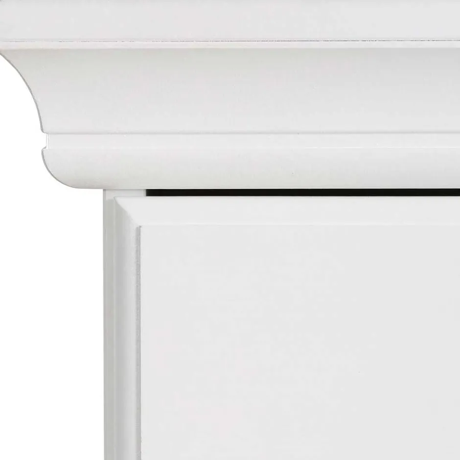 Massivholzmöbel|Küchenkommode*Pharao24 Weißes Sideboard Henjov