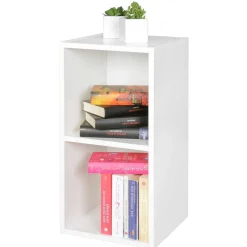 Wohnzimmerregale|Bücherregale*Pharao24 Weißes Standregal Salverna