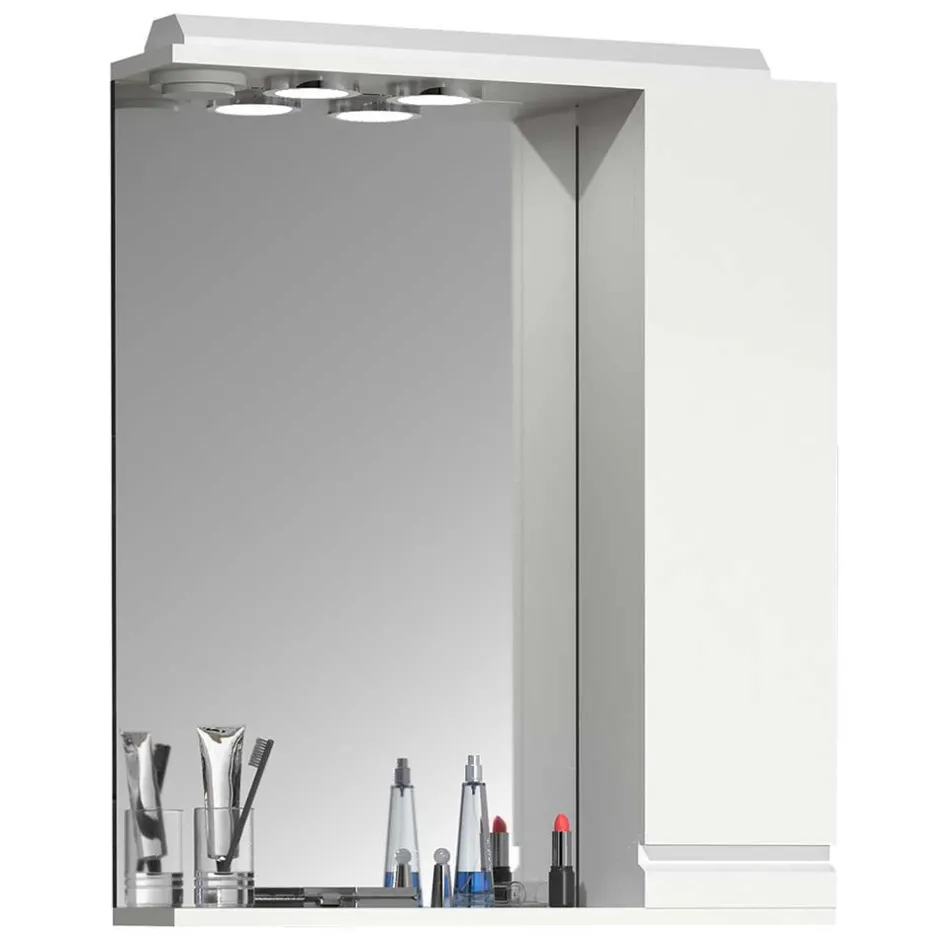 Badmöbel Sets*Pharao24 Weißes Waschplatz Set Valtte