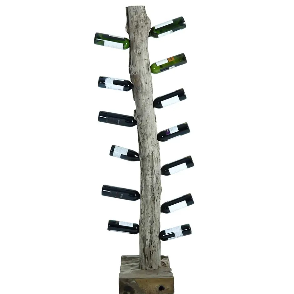 Massivholzregale|Standregale*Pharao24 Weinflaschenhalter Koropi