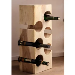 Flaschenregale|Massivholzregale*Pharao24 Weinregal Evarelda