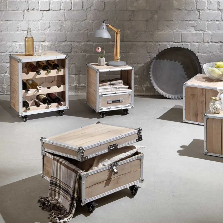 Pharao24 Weinregal Haenja> Massivholzregale|Flaschenregale