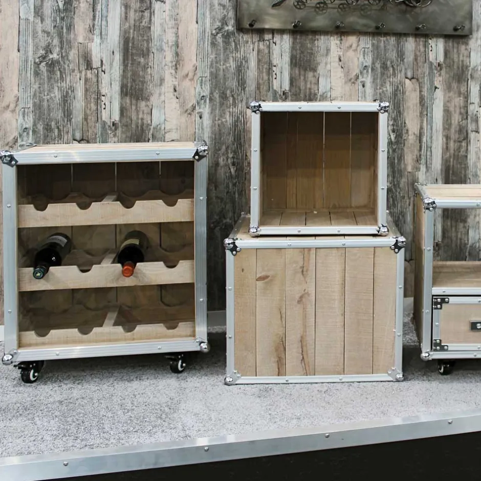 Pharao24 Weinregal Haenja> Massivholzregale|Flaschenregale