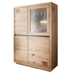Wohnzimmerschrank|Wohnwand 350 Cm*Pharao24 Wildeiche Anbauwand Shailina