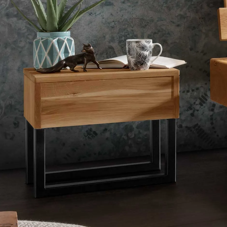 Pharao24 Wildeiche Balkenbett Useda> Doppelbetten|Massivholzbetten