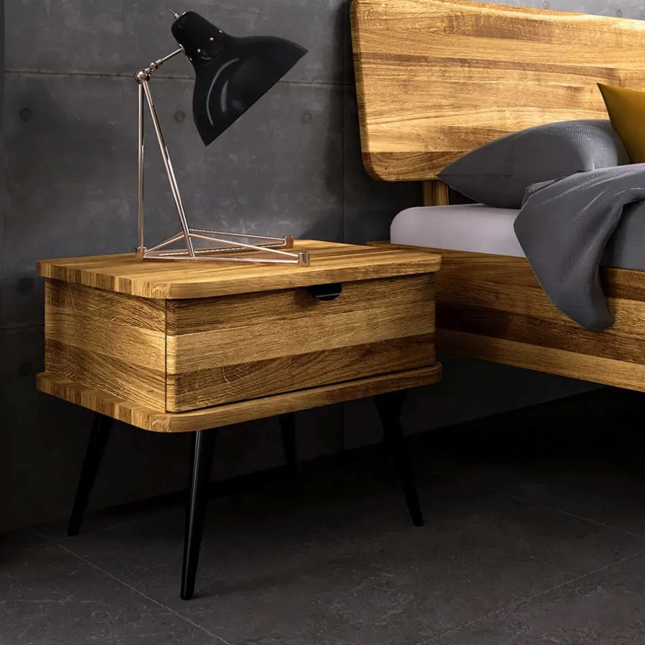 Einzelbetten|Doppelbetten*Pharao24 Wildeiche Bett Clantica