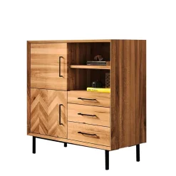 Küchenkommode|Wohnzimmerkommoden*Pharao24 Wildeiche Dielen Kommode Yalley