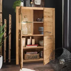 Highboards|Highboards*Pharao24 Wildeiche Highboard Divrina