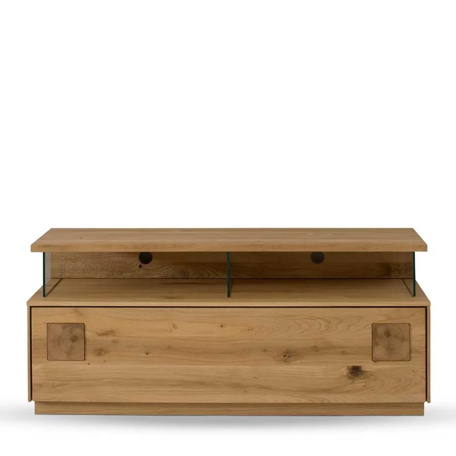 Massivholz Tv Möbel|Fernsehtische*Pharao24 Wildeiche massiv Lowboard Onitos