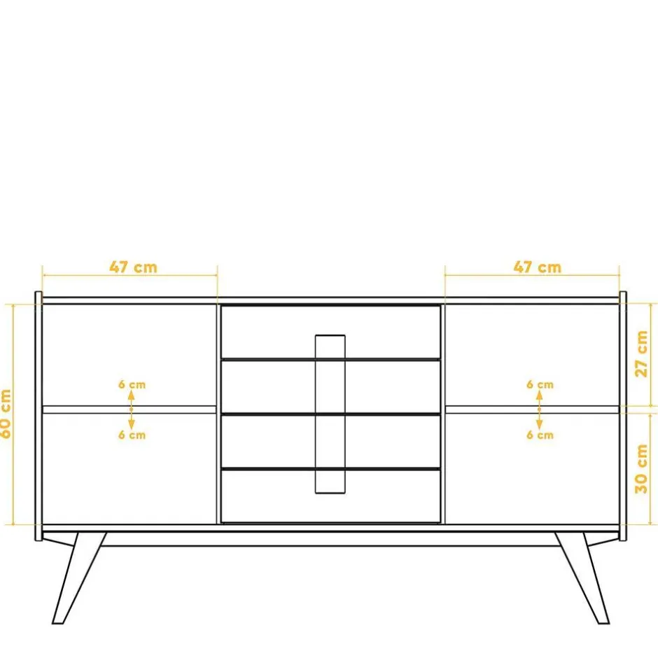 Pharao24 Wildeiche Sideboard Carilla> Massivholzmöbel|Küchenkommode