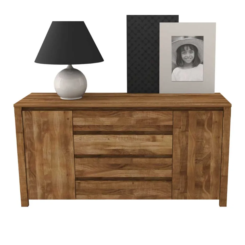 Pharao24 Wildeiche Sideboard Rameira> Küchenkommode|Esszimmerkommoden