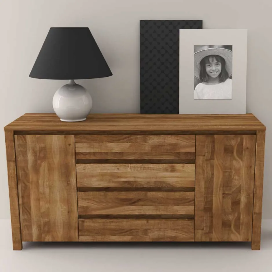 Pharao24 Wildeiche Sideboard Rameira> Küchenkommode|Esszimmerkommoden
