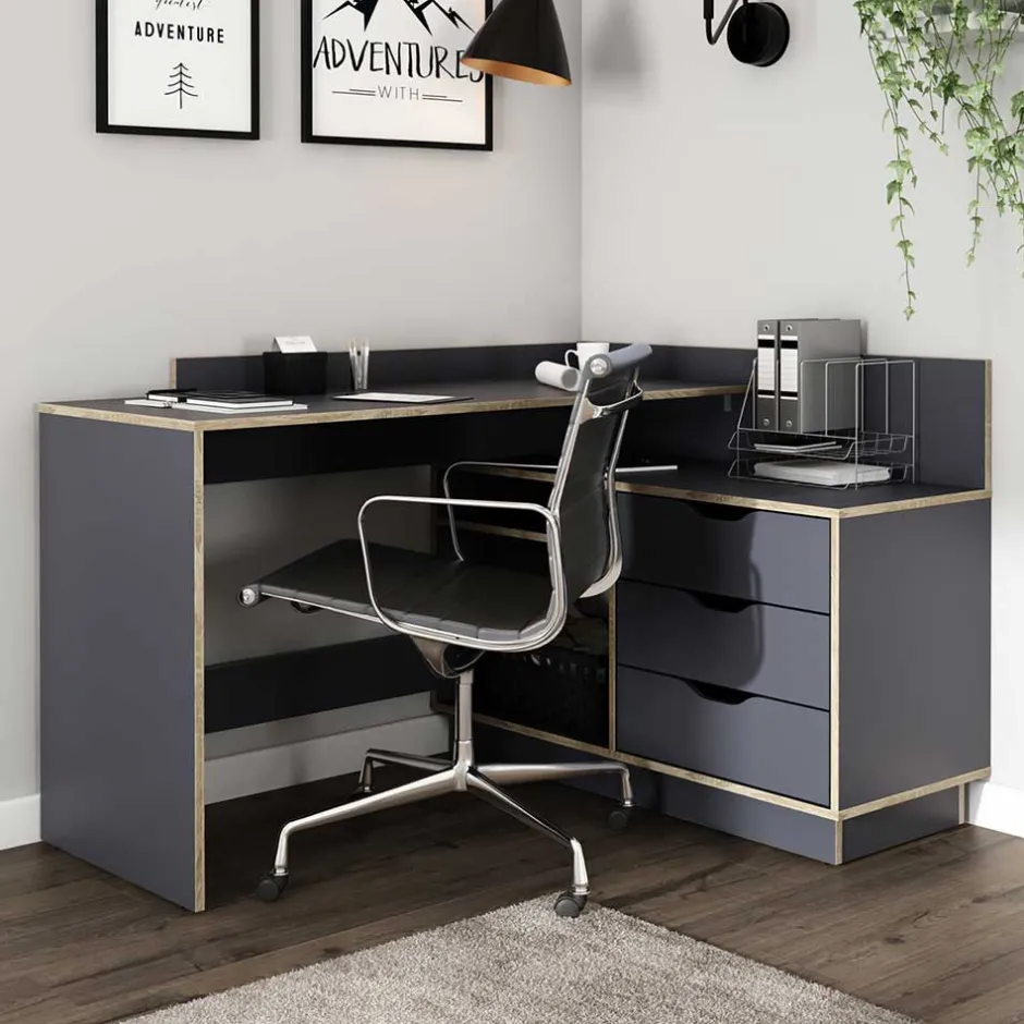 Computertische|Jugendschreibtische*Pharao24 Winkelschreibtisch Enorica