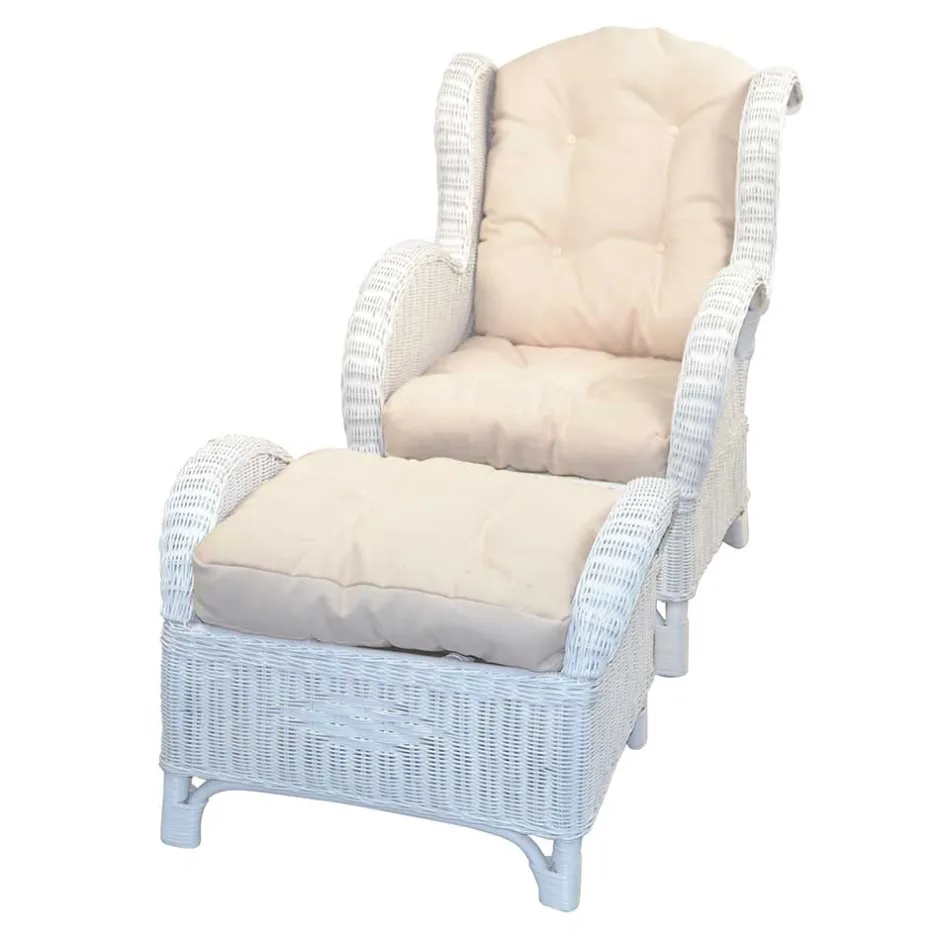 Polstermöbel|Wohnzimmer Sessel*Pharao24 Wintergarten Sessel mit Hocker Lively