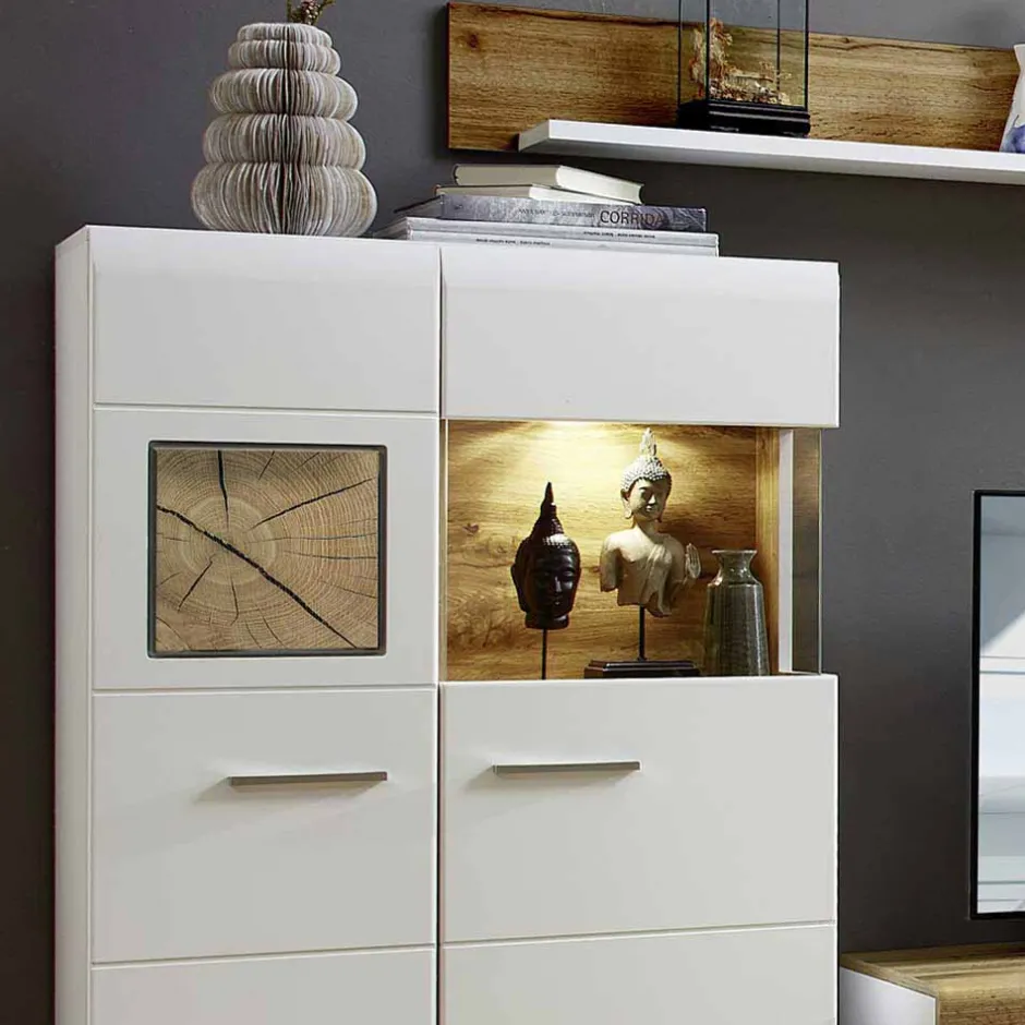 Wohnwand 300 Cm|Moderne Wohnwände*Pharao24 Wohnkombination Drucana