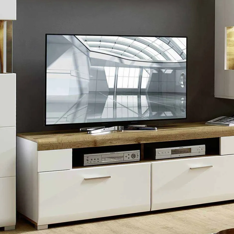 Wohnwand 300 Cm|Moderne Wohnwände*Pharao24 Wohnkombination Drucana