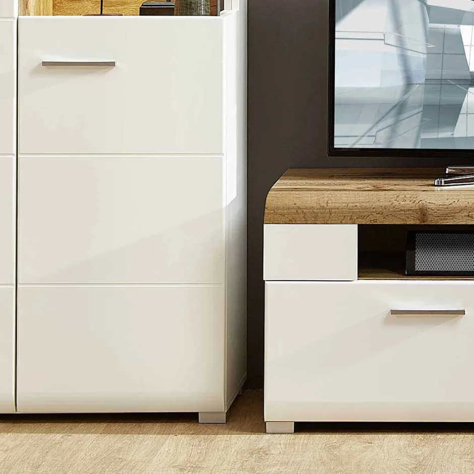 Wohnwand 300 Cm|Moderne Wohnwände*Pharao24 Wohnkombination Drucana