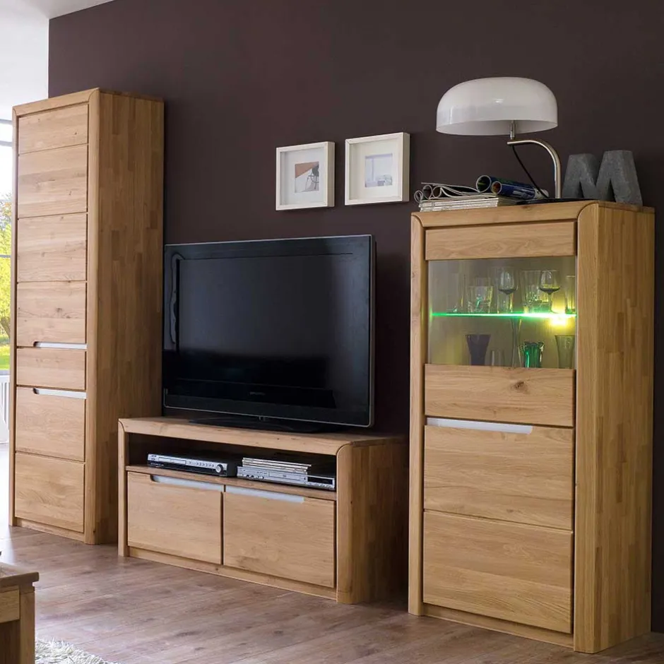 Pharao24 Wohnkombination Vlarenzo> Wohnzimmerschrank|Wohnwand 250 Cm