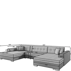 Wohnlandschaften|Ecksofas*Pharao24 Wohnlandschaft Millie