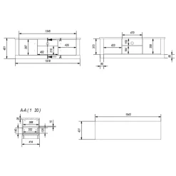 Wohnwand 300 Cm*Pharao24 Wohnwand Cellossa
