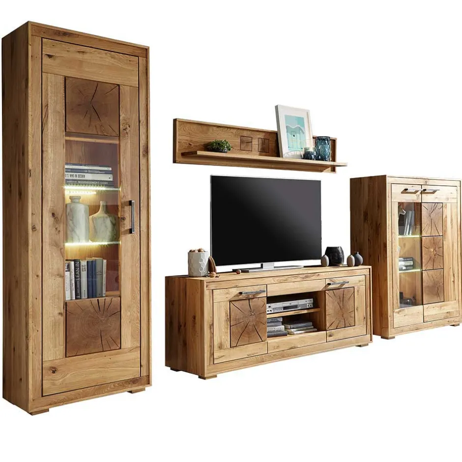 Wohnzimmerschrank|Wohnwand 300 Cm*Pharao24 Wohnwand Cranados