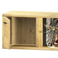 Moderne Wohnwände|Wohnwand 300 Cm*Pharao24 Wohnwand Echtholz Ostoro