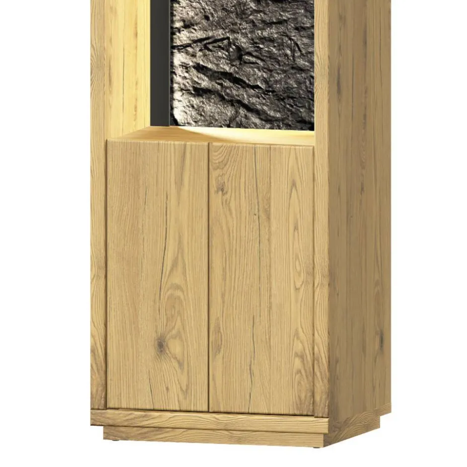 Moderne Wohnwände|Wohnwand 300 Cm*Pharao24 Wohnwand Echtholz Ostoro