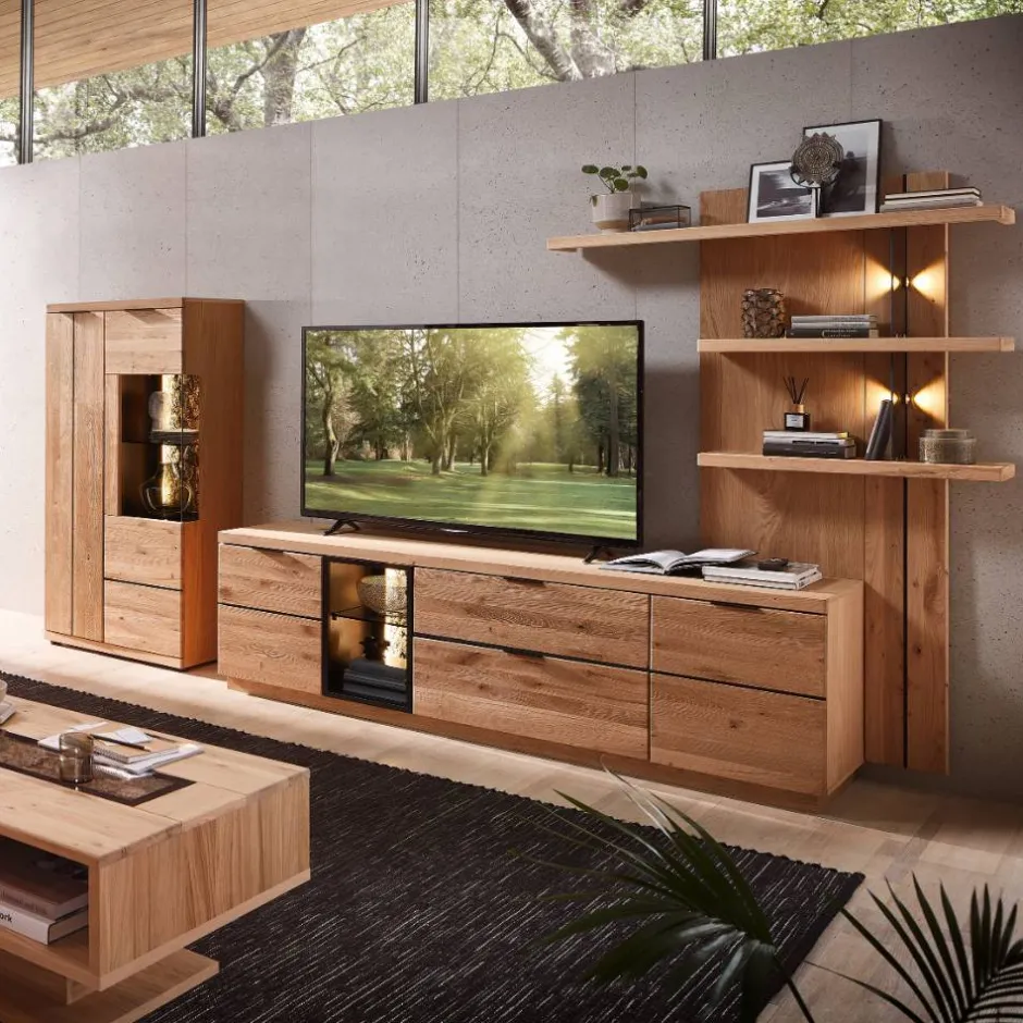 Pharao24 Wohnwand Emly> Wohnwand 300 Cm|Moderne Wohnwände