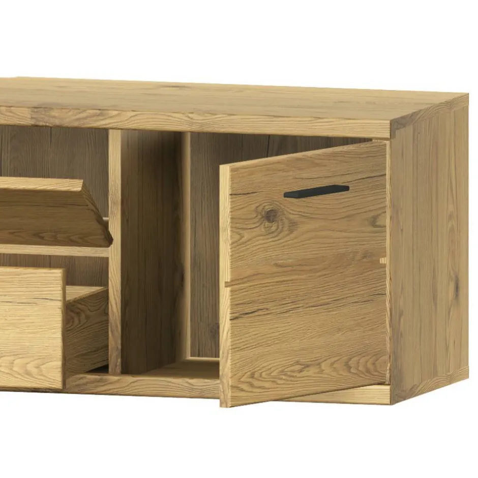 Pharao24 Wohnwand Holz Ostoro> Moderne Wohnwände|Massivholz Wohnwände