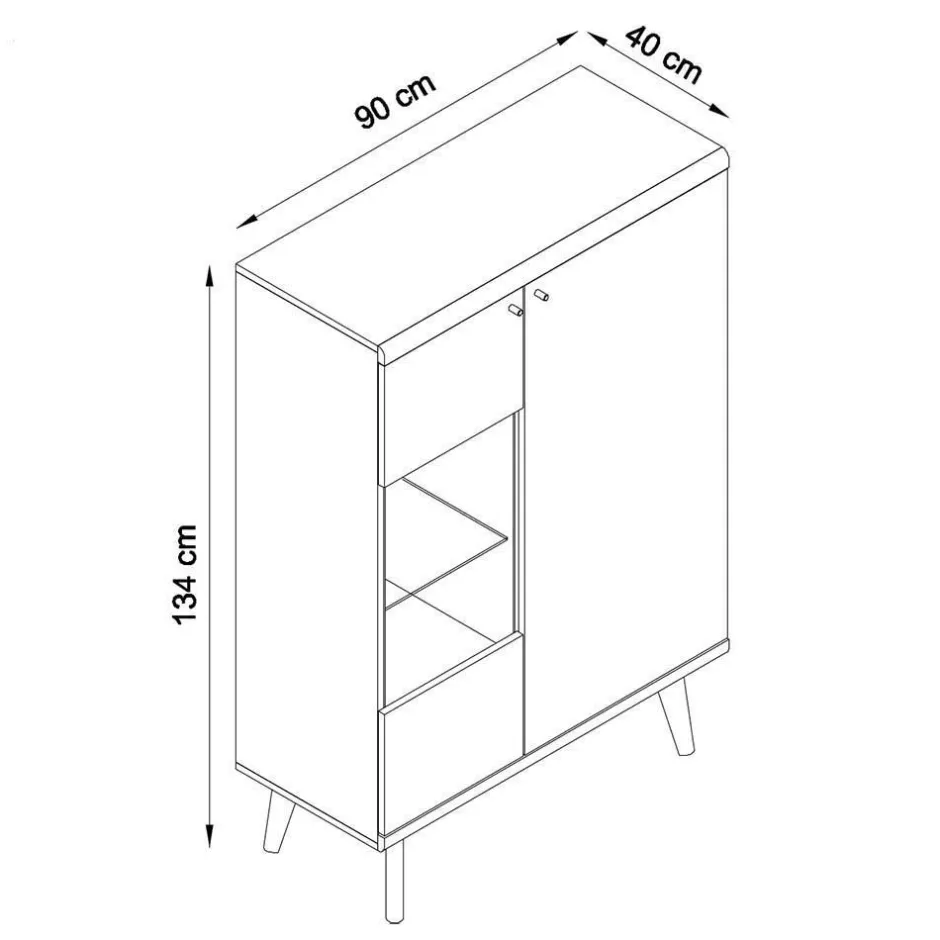 Pharao24 Wohnwand Levanca> Wohnwand 250 Cm|Massivholz Wohnwände