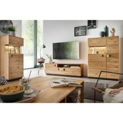 Pharao24 Wohnwand massiv Seldran> Wohnwand 300 Cm|Moderne Wohnwände