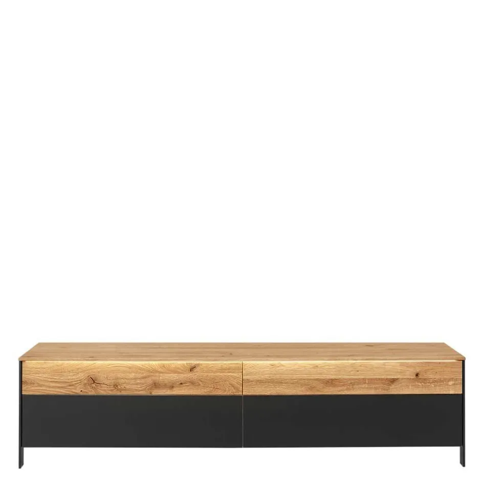 Wohnzimmerschrank|Wohnwand 250 Cm*Pharao24 Wohnwand Massivholz geölt Despinia