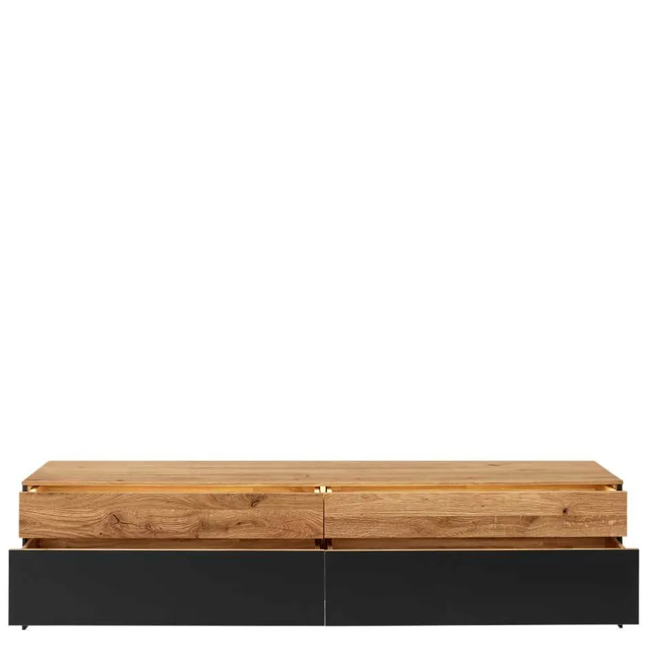 Wohnzimmerschrank|Wohnwand 250 Cm*Pharao24 Wohnwand Massivholz geölt Despinia