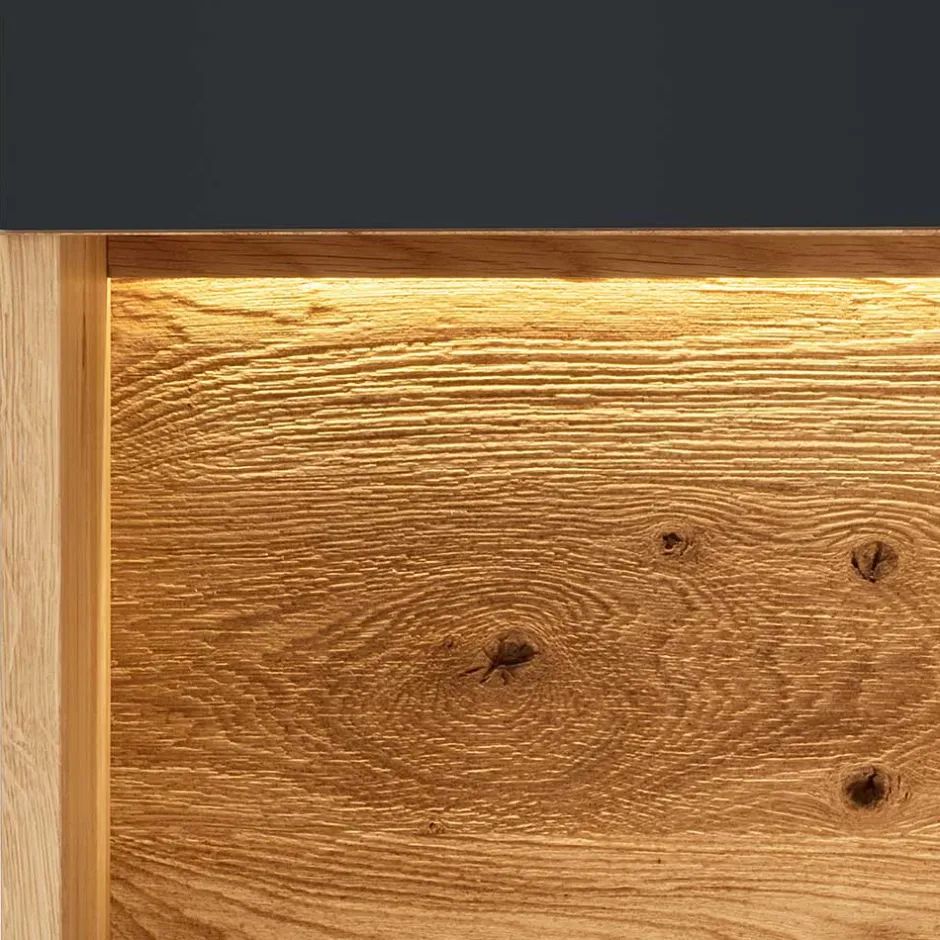 Wohnzimmerschrank|Wohnwand 250 Cm*Pharao24 Wohnwand Massivholz geölt Despinia