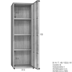 Moderne Wohnwände|Wohnwand 350 Cm*Pharao24 Wohnwand Massivholz Rennia