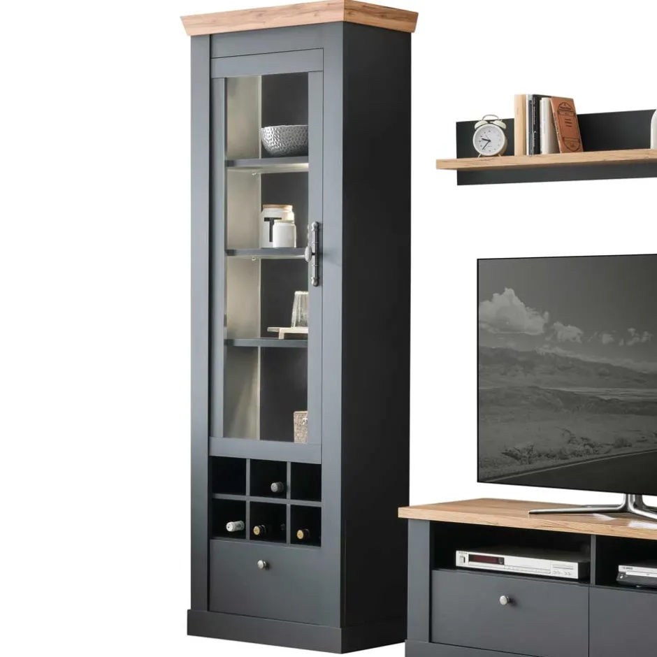 Pharao24 Wohnwand mit TV Platz Saridio> Wohnwand 350 Cm