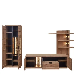 Wohnzimmerschrank|Wohnwand 300 Cm*Pharao24 Wohnwand modern Emly