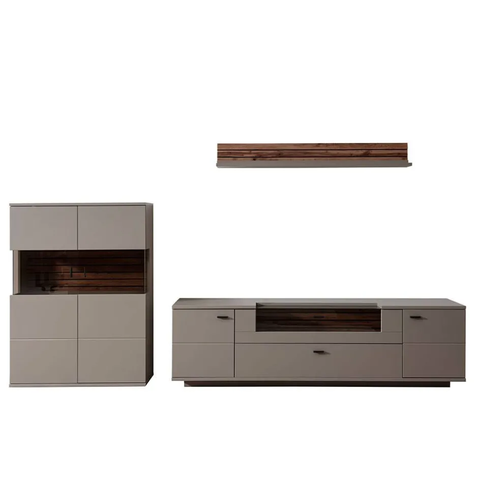 Pharao24 Wohnwand modern Gerrit> Wohnwand 300 Cm|Moderne Wohnwände