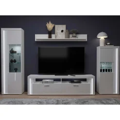 Moderne Wohnwände|Hochglanz Wohnwände*Pharao24 Wohnwand modern weiß Countrys