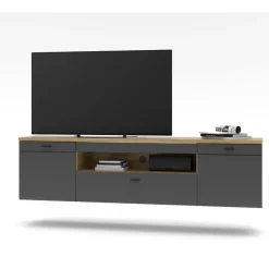 Moderne Wohnwände|Wohnwand 300 Cm*Pharao24 Wohnwand modern Yarisis