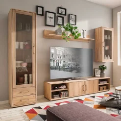 Pharao24 Wohnwand Teanos> Wohnzimmerschrank|Wohnwand 250 Cm