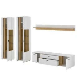 Wohnwand 300 Cm|Moderne Wohnwände*Pharao24 Wohnwand 4-teilig Luzillo