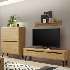 Wohnwand 250 Cm*Pharao24 Wohnwand Tomya